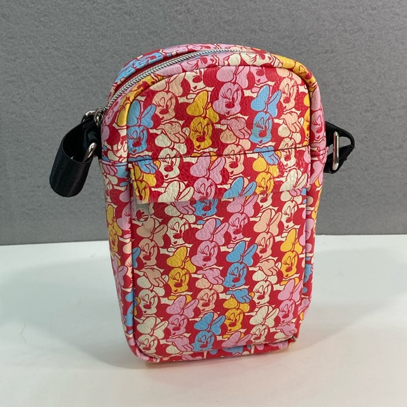 Buckle Down Disney Minnie Mouse All Over Print Crossbody Bag & Minnie Mouse Ears - Picture 2 of 10